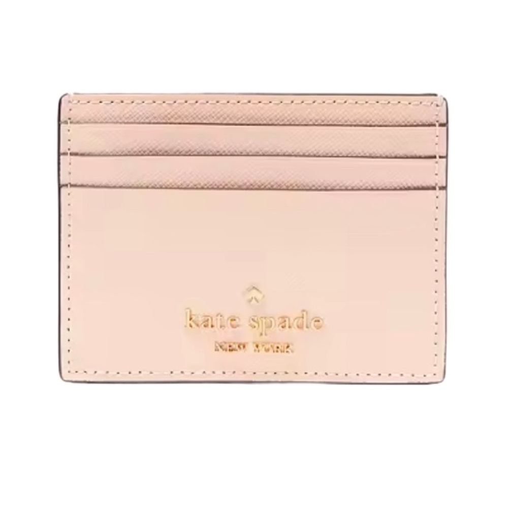 Kate Spade Conch Pink Madison slim card holder